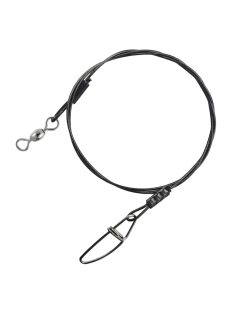   Drótelőke 50 cm, biztonsági kapoccsal, fekete színben (3 DB)