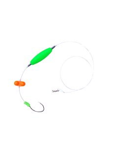   Készre kötött fluorocarbon harcsázó előke + dupla csörgő + u-pose, 0,70 - élőhalhoz (1 DB)