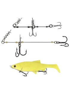   Segédhorgos acél előke plasztikcsalikhoz, duplahorgos (2 DB)